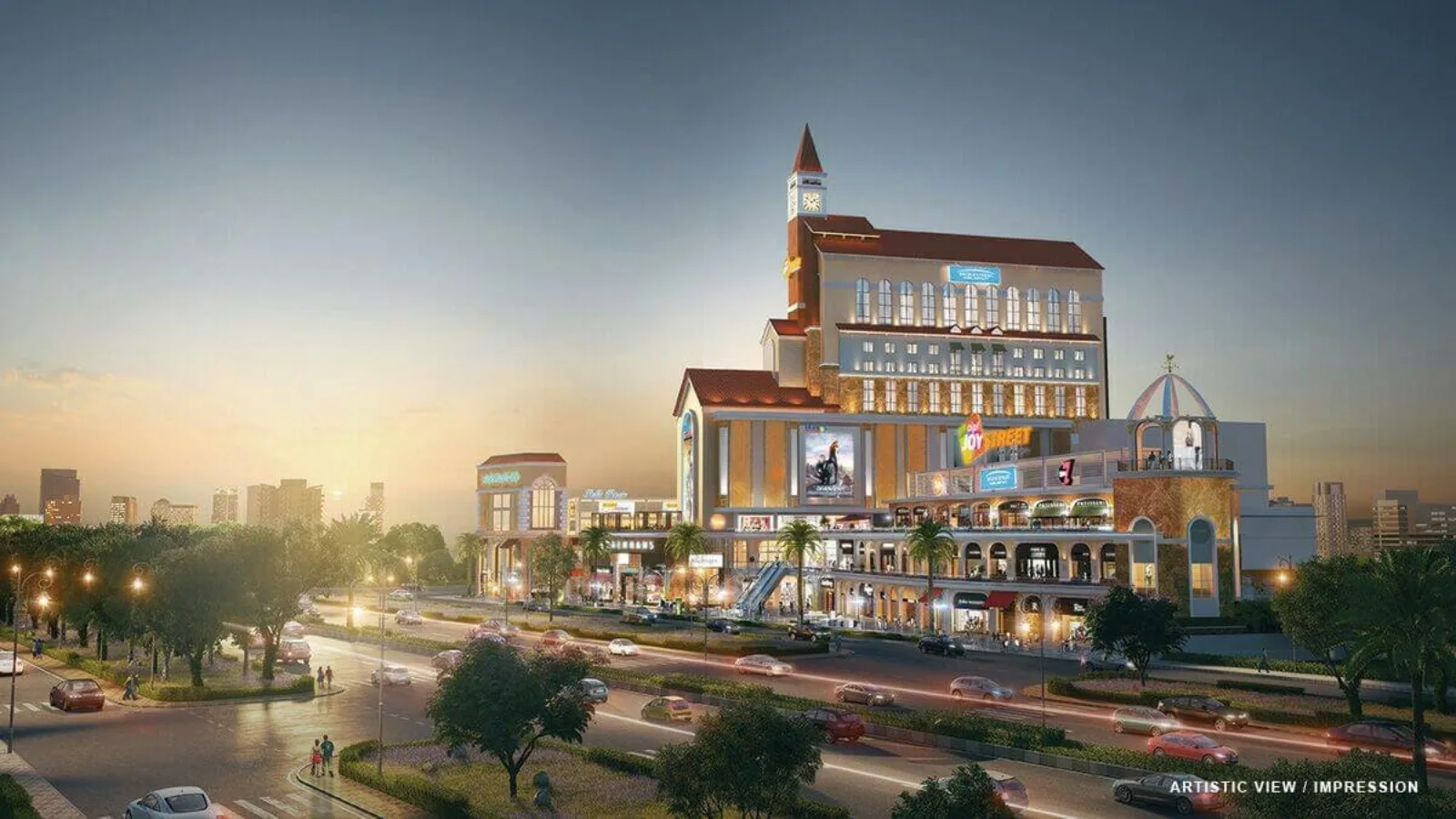 AIPL-JoyStreet-Apartments-In-Sector-6-,Golf-Course-Ext-Road-Gurgaon-night-time